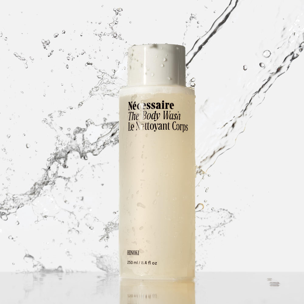 Nécessaire Hinoki scent profile with eucalyptus and lavender notes for refreshing shower