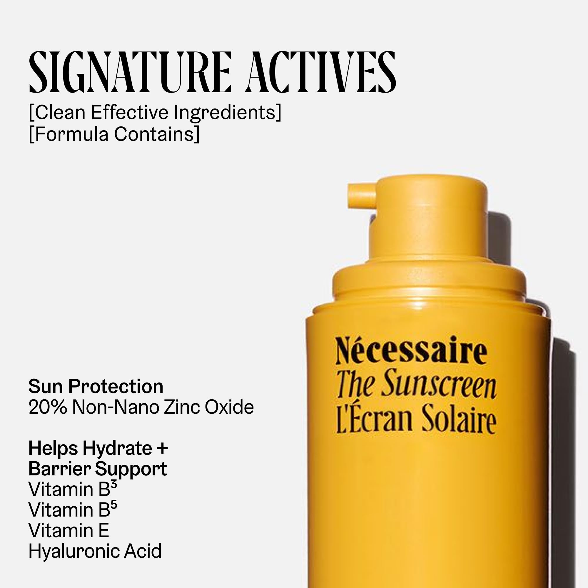 Nécessaire Mineral Sunscreen fragrance-free formula ideal for sensitive skin