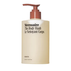 Nécessaire Olibanum bottle highlights sustainable packaging for daily cleansing.