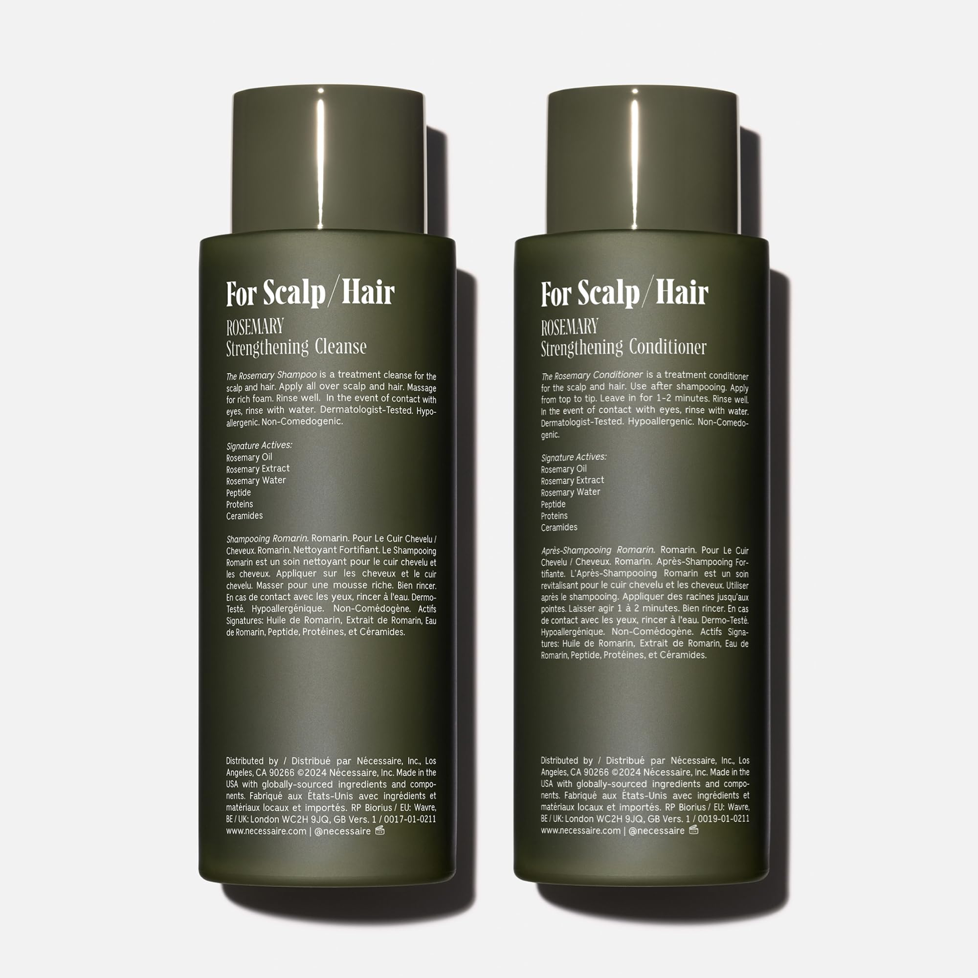 Nécessaire Rosemary Conditioner bottle – detangling and softening.