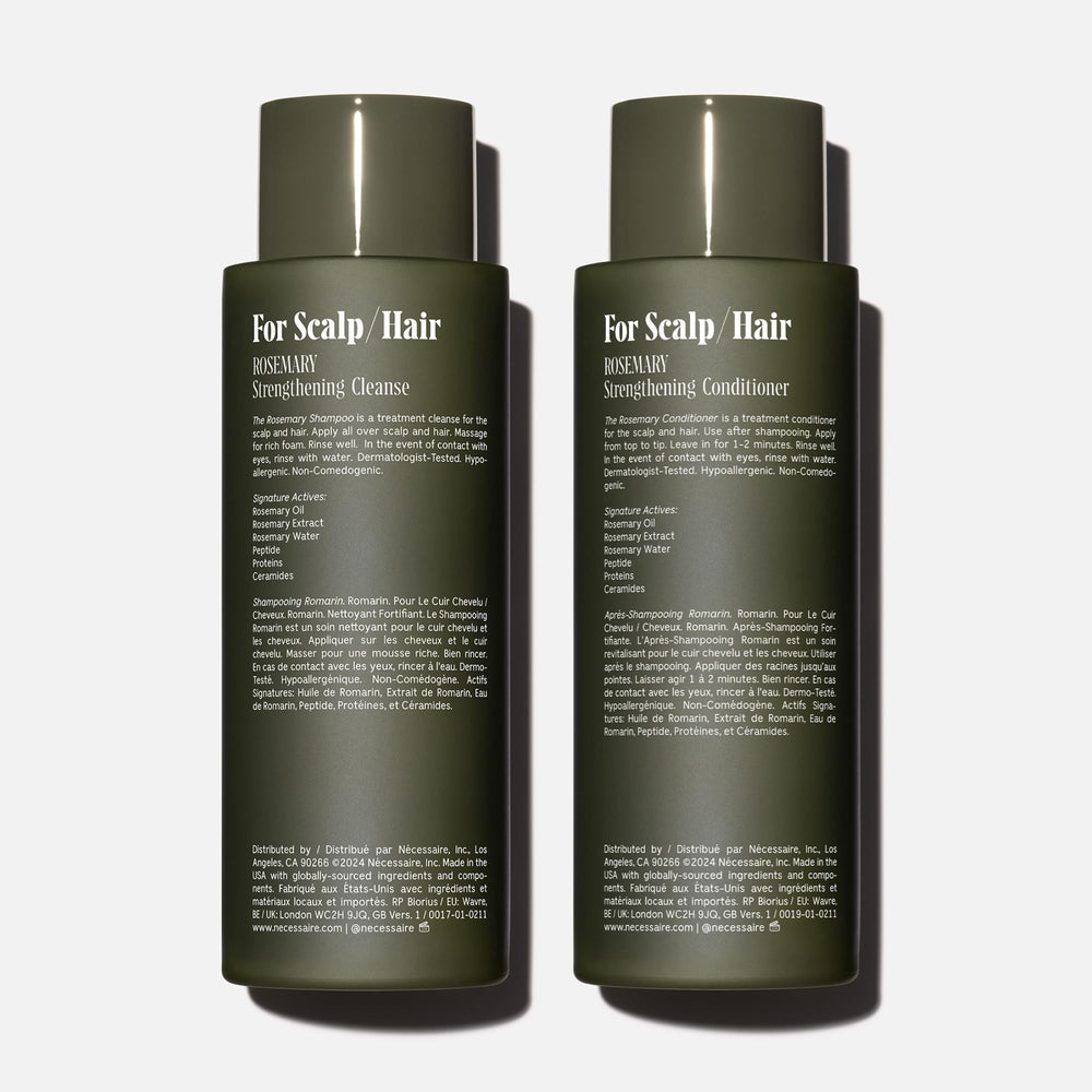 Nécessaire Rosemary Conditioner bottle – detangling and softening.