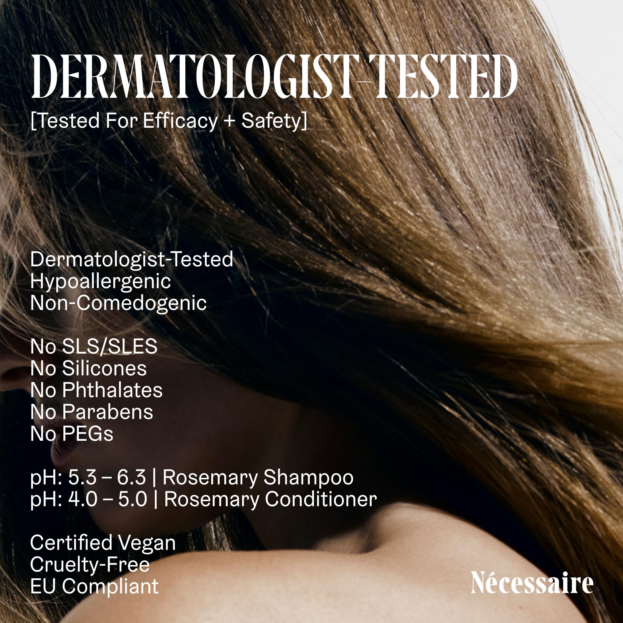Nécessaire Rosemary scent profile closeup – shower ritual with calming notes.