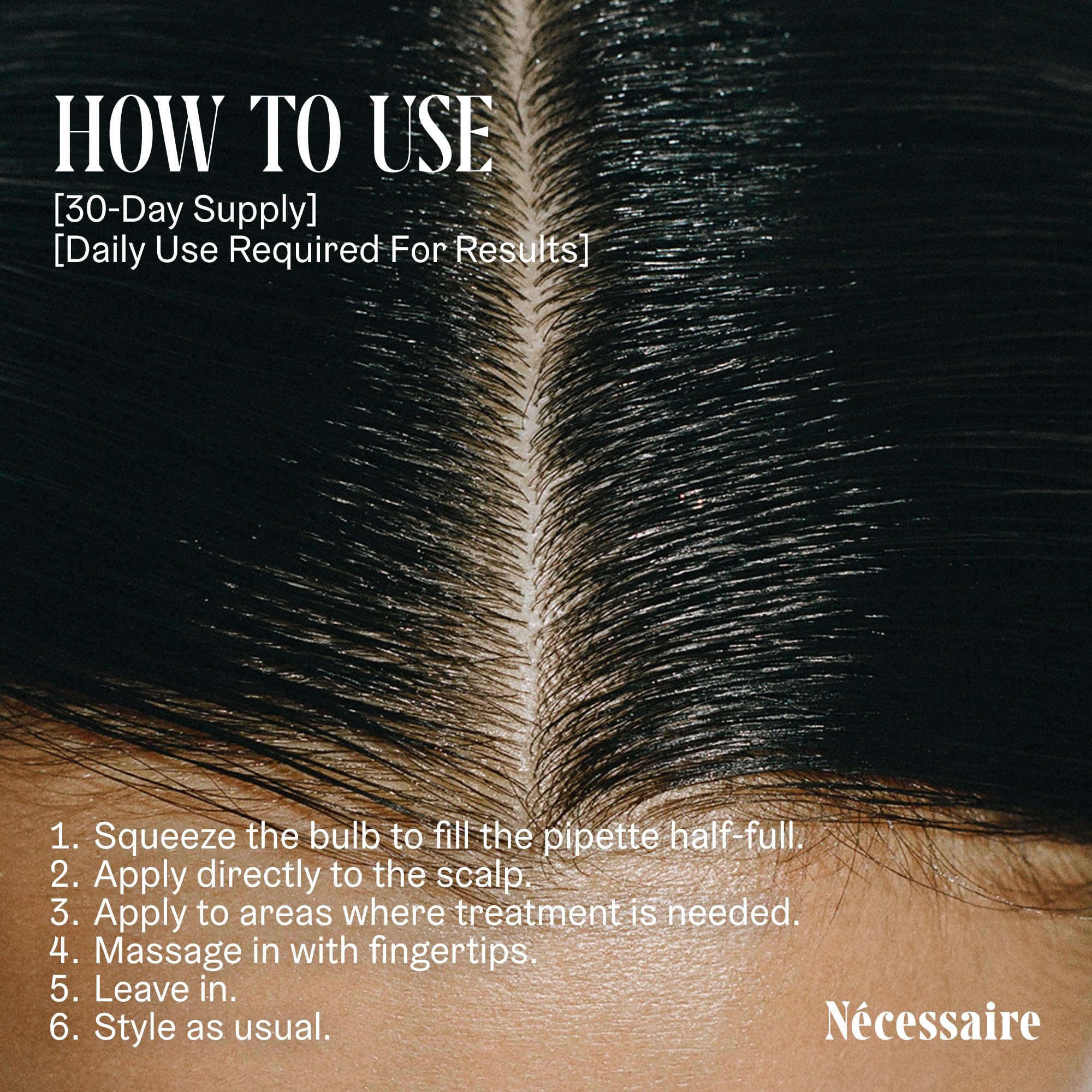 Nécessaire Rosemary Serum leaves a quick-dry, residue-free finish on hair.