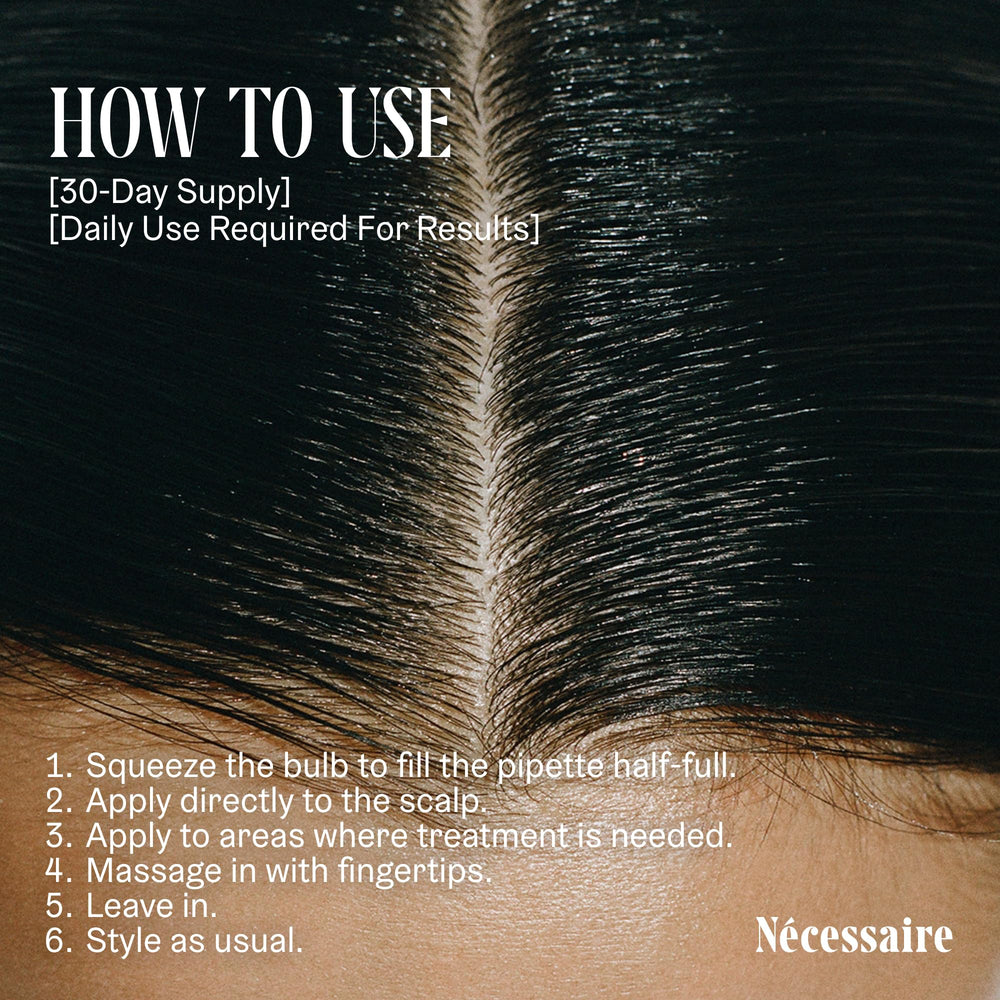 Nécessaire Rosemary Serum leaves a quick-dry, residue-free finish on hair.