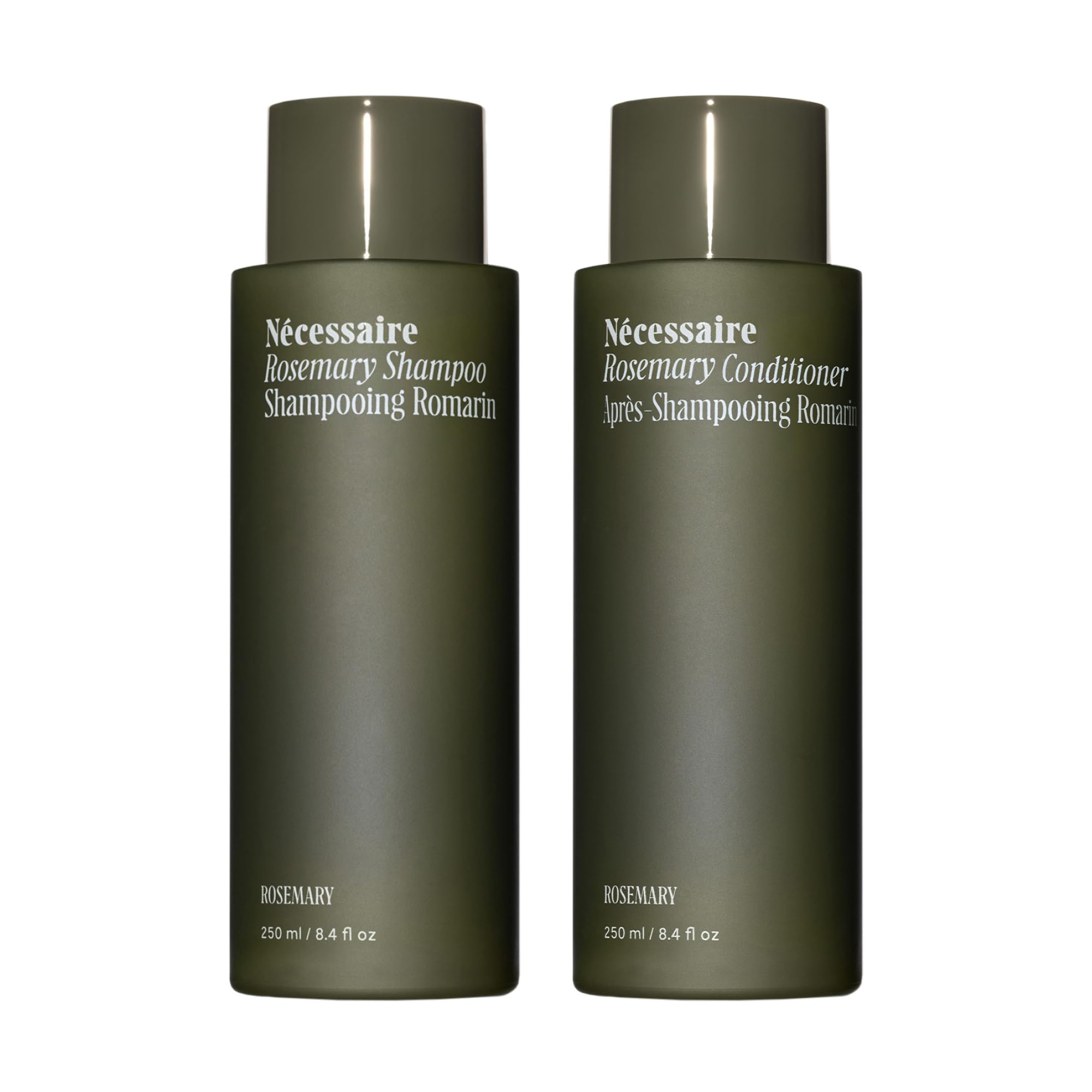 Nécessaire Rosemary Shampoo bottle – soothing scalp cleansing.