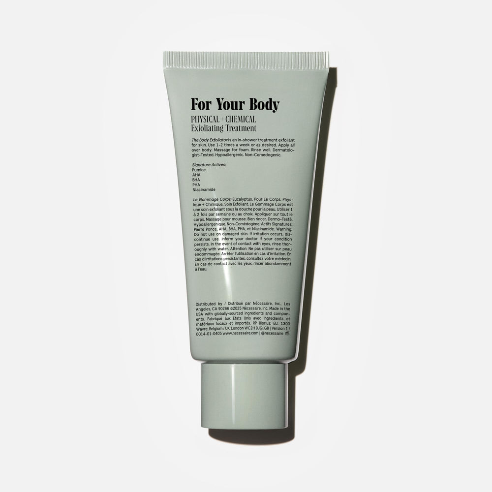 Nécessaire The Body Exfoliator charcoal detox for clearer skin