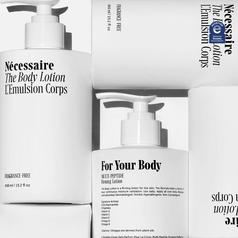 Nécessaire fragrance-free forearm application highlights 48-hour moisture retention