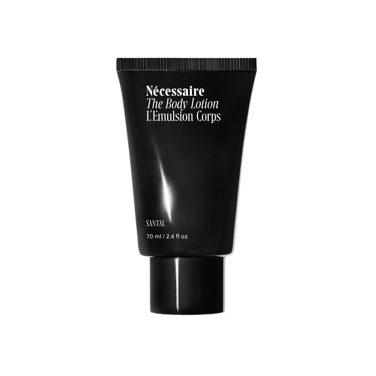Necéssaire The Body Lotion Santal bottle front shows premium daily moisturizing