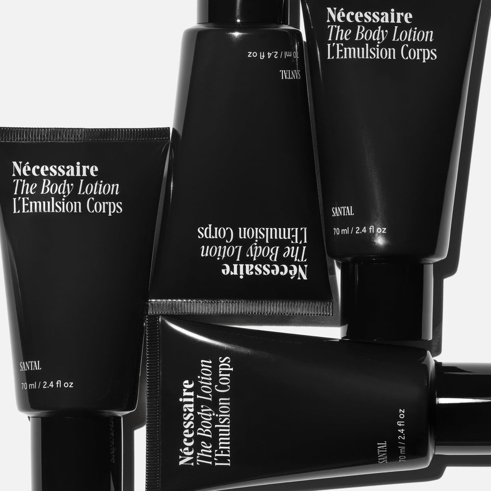 Necéssaire The Body Lotion Santal creamy texture swirl ready to absorb