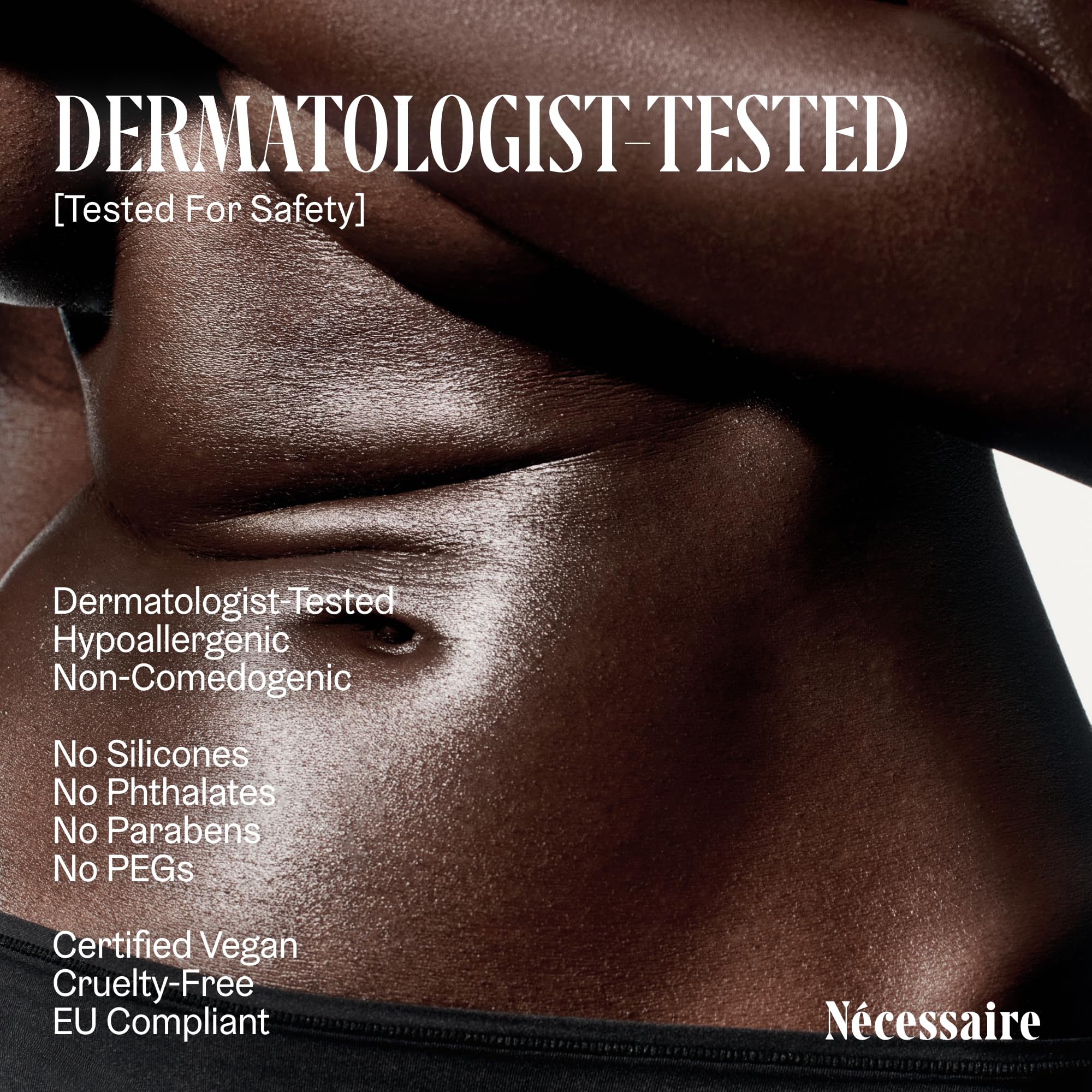 Nécessaire The Body Oil packaging box display showing premium branding.