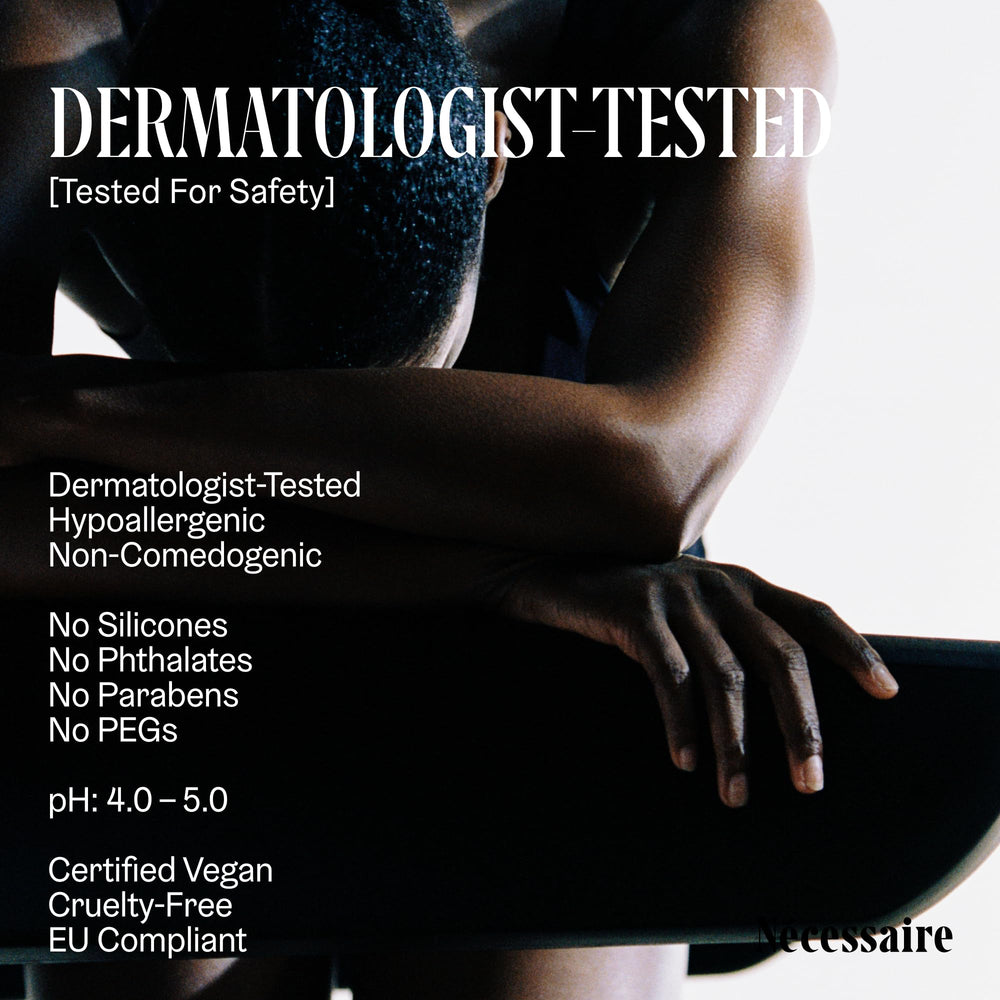 Nécessaire The Body Peel texture close-up highlighting gel-peel and absorption