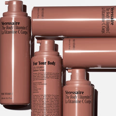 Nécessaire The Body Vitamin C Serum during daytime routine on clean skin.