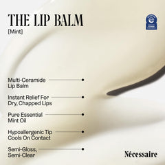 Nécessaire The Lip Balm ceramide complex nourishes lips for daily comfort.