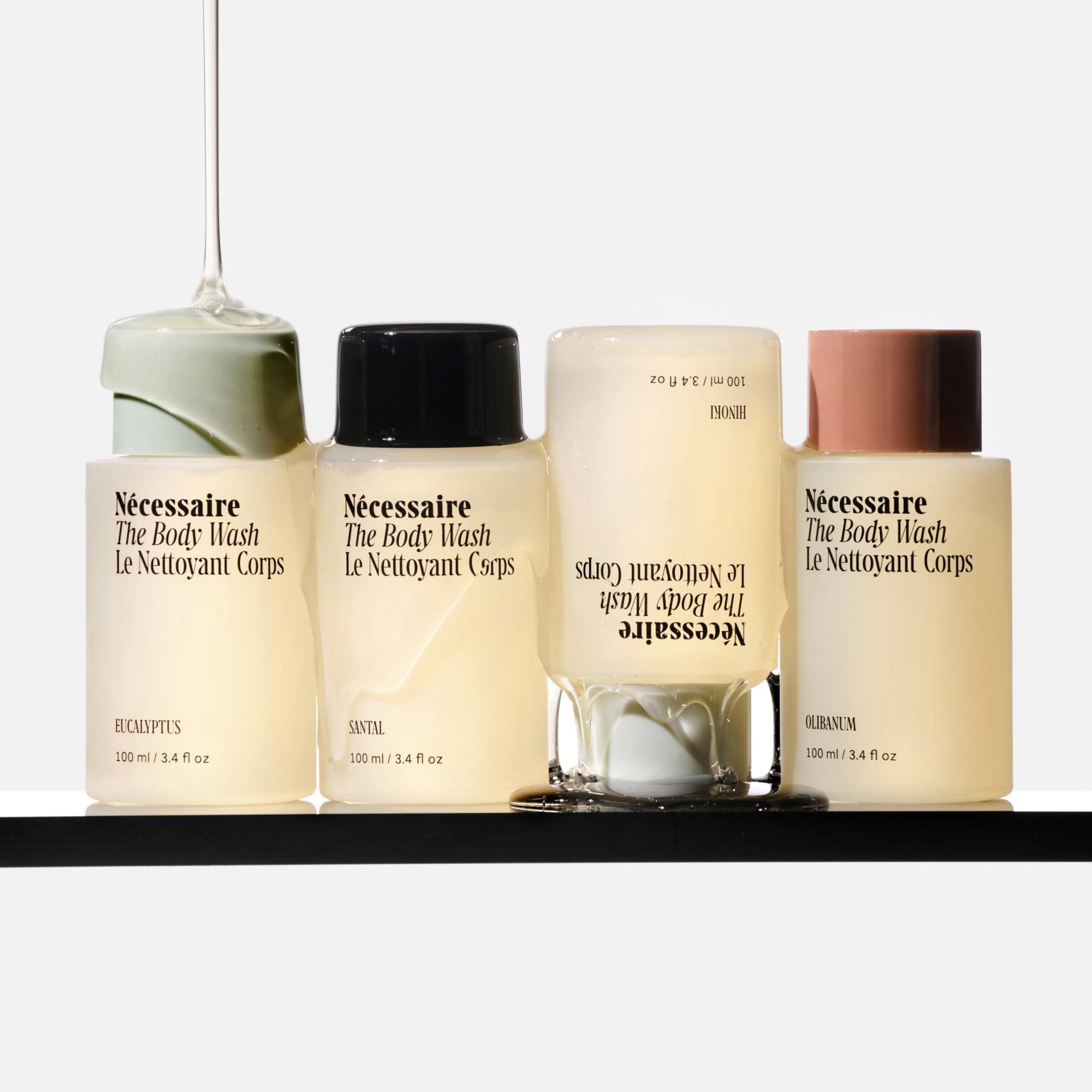Nécessaire vitamins and niacinamide formula highlights skin nourishment ingredients.