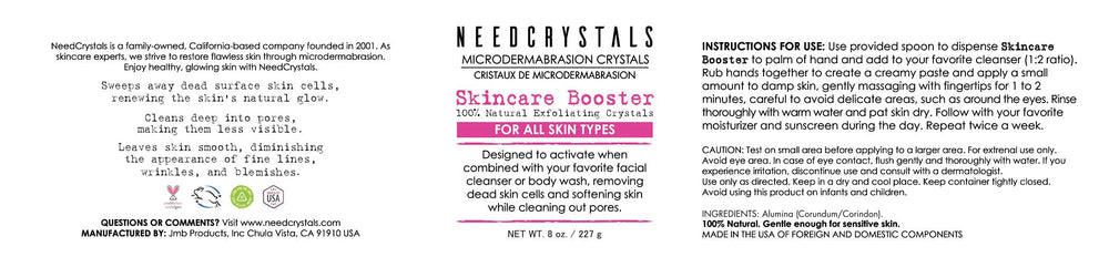 NeedCrystals exfoliating crystals used for foot care and body scrubs