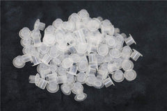Needlehouse tattoo ink caps 10x8mm extra small in clear plastic for precise pigment holding