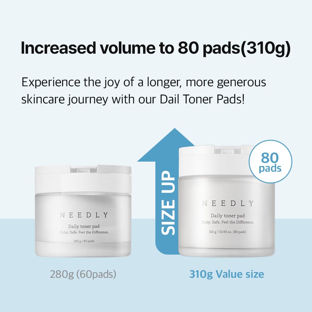 Needly Daily Toner Pad showing BHA/PHA exfoliation action on skin