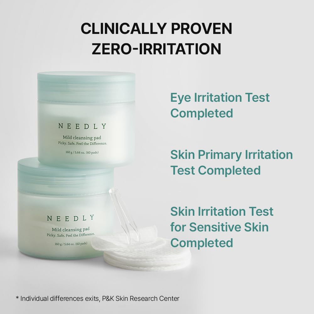 NEEDLY Mild Cleansing Pad allantoin soothing element emphasizes skin comfort after cleansing