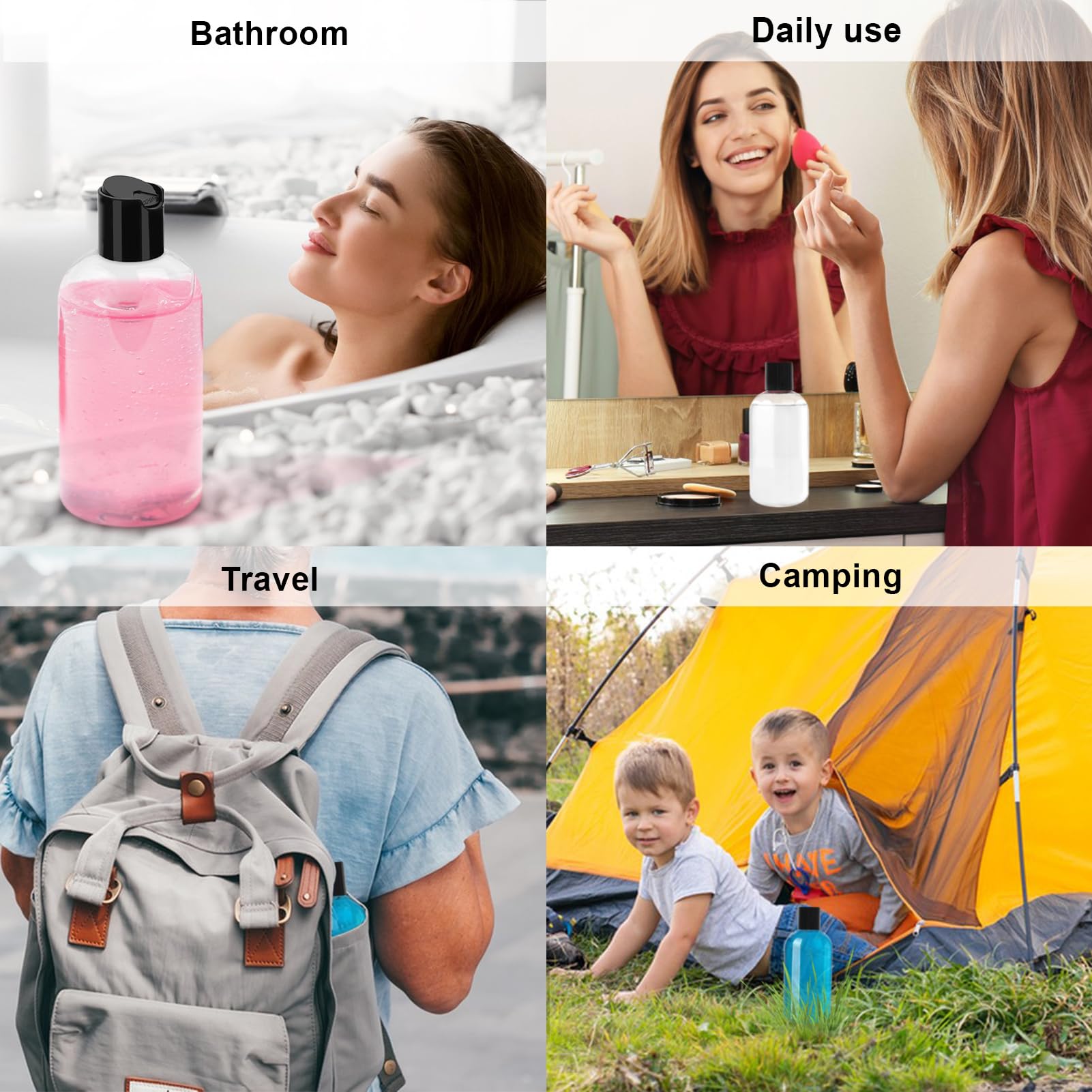 Neendohome portable travel kit bottles fit compact luggage