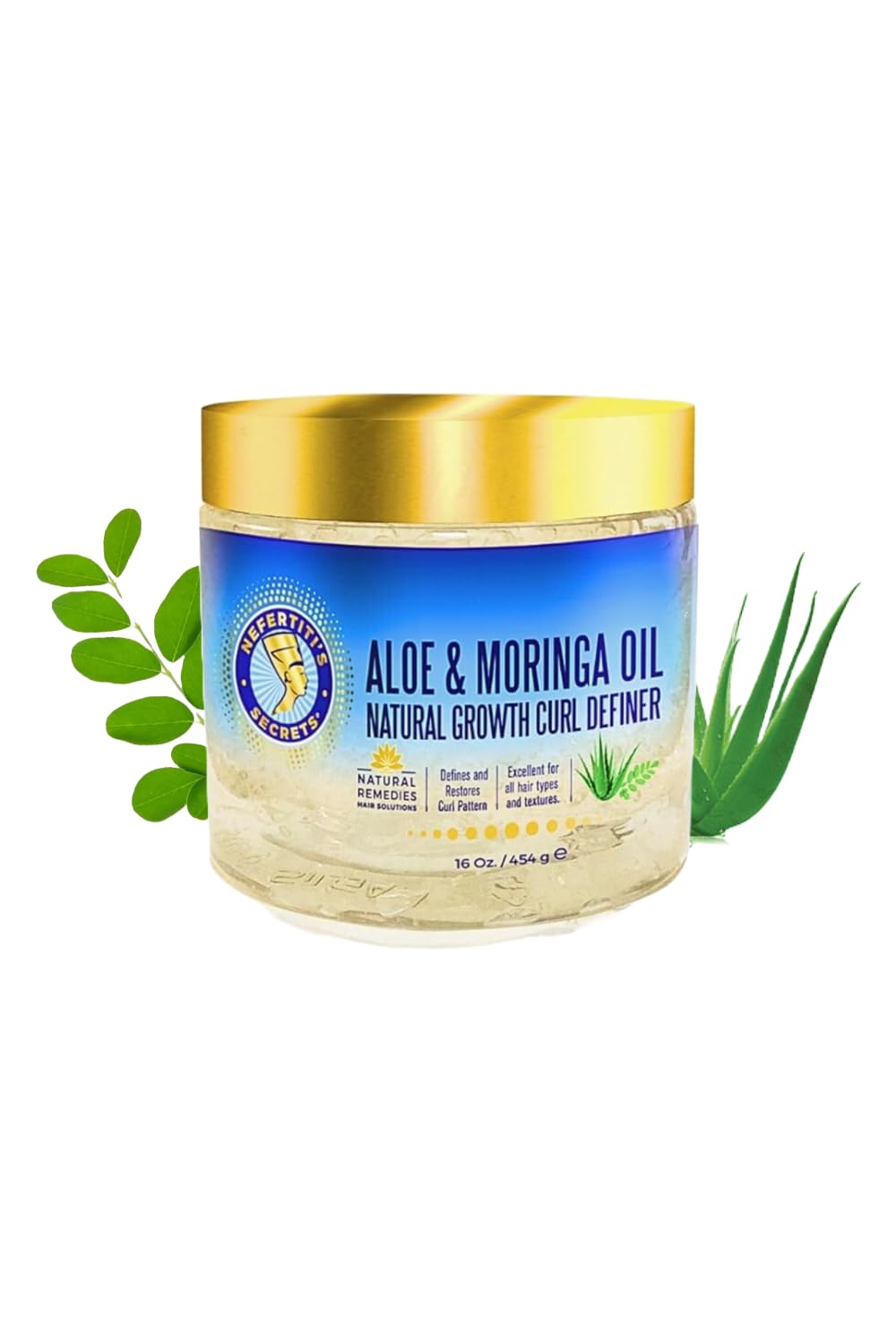 Nefertiti's Secrets curl-definer-gel-bottle provides long-lasting hold for defined curls.