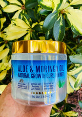 Nefertiti's Secrets long-lasting-hold-definition focuses on defined, frizz-free curls.