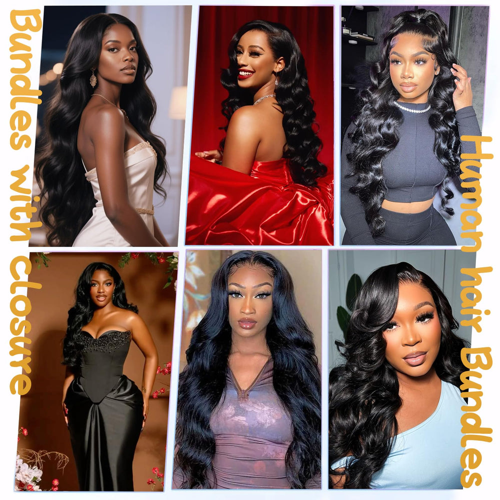 NEIHKY full-head style-ready look with closure for quick install