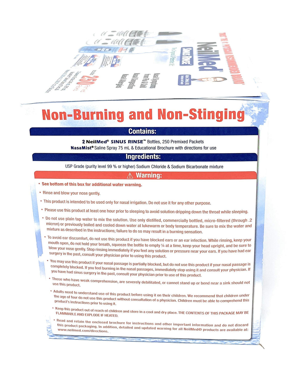 NeilMed Nasamist saline spray application for quick nasal comfort