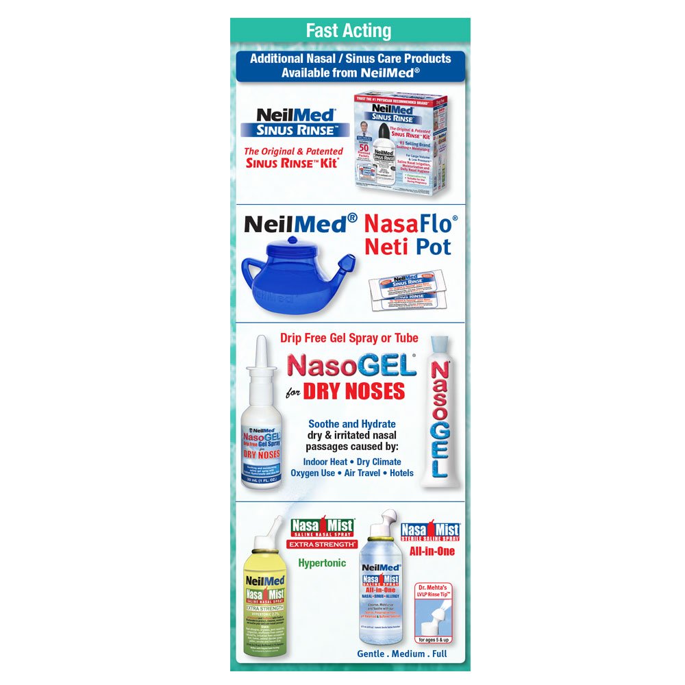 NeilMed Sinufrin Plus nasal-application-angle shows easy, one-handed use during busy days.