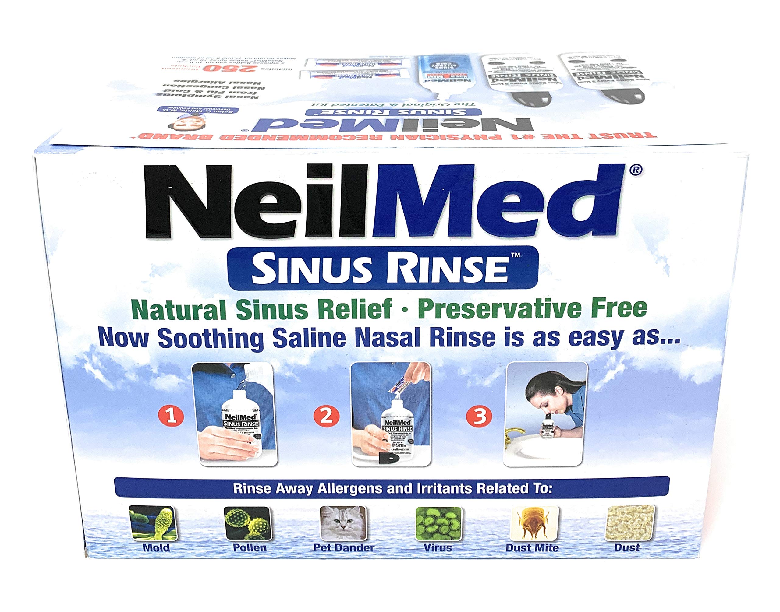 NeilMed Sinus Rinse 250 packets for convenient daily relief