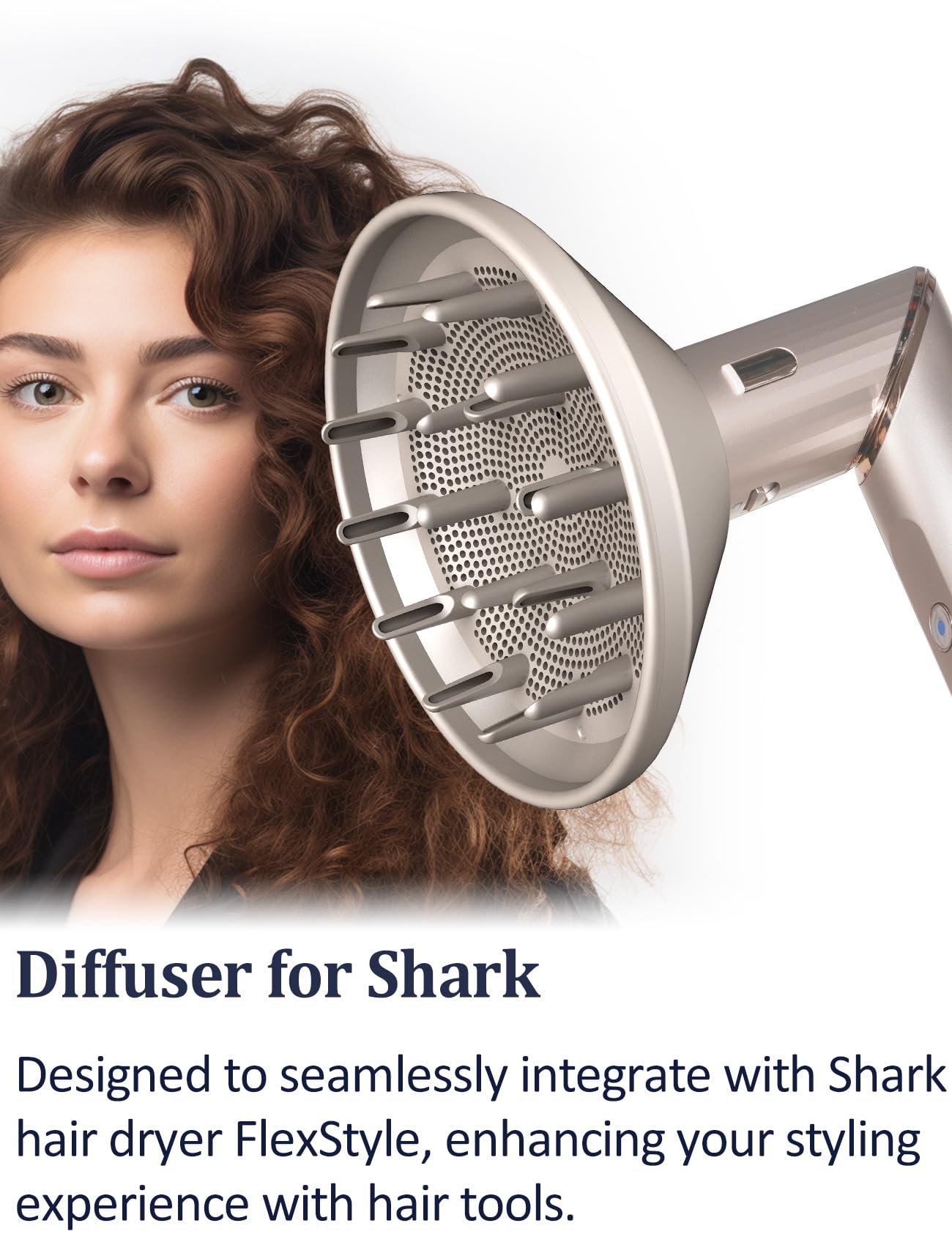 Nekuma diffuser attachment enables time-saving styling with quick, even heat distribution.