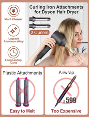 Nekuma dual-direction curling attachments for Dyson, expand styling options