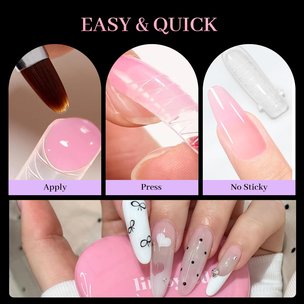 Nelrona transparent storage box keeps nail forms organized and portable