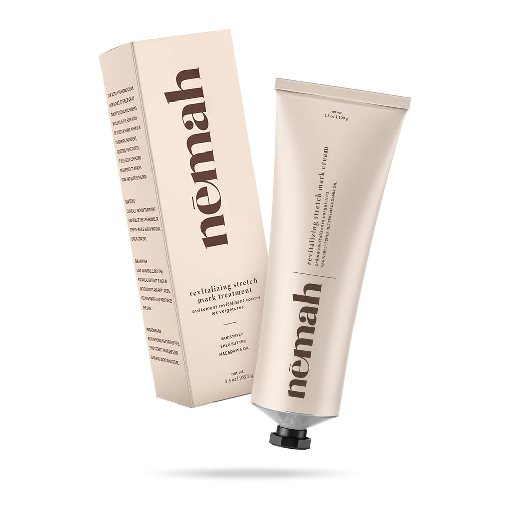 Nemah stretch mark cream suitable for postpartum use and care.