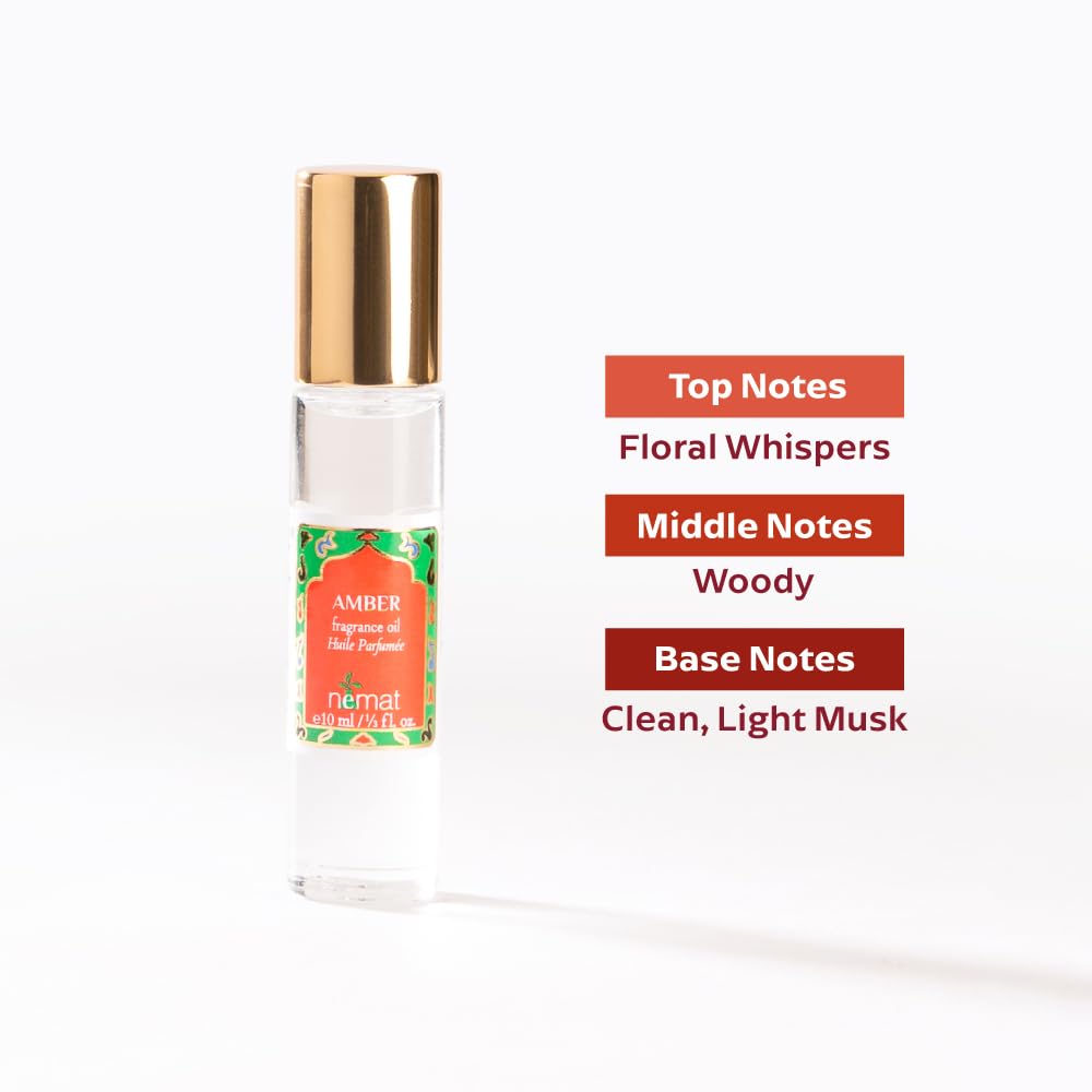 Nemat Amber notes close-up highlighting resinous sweetness and woody base
