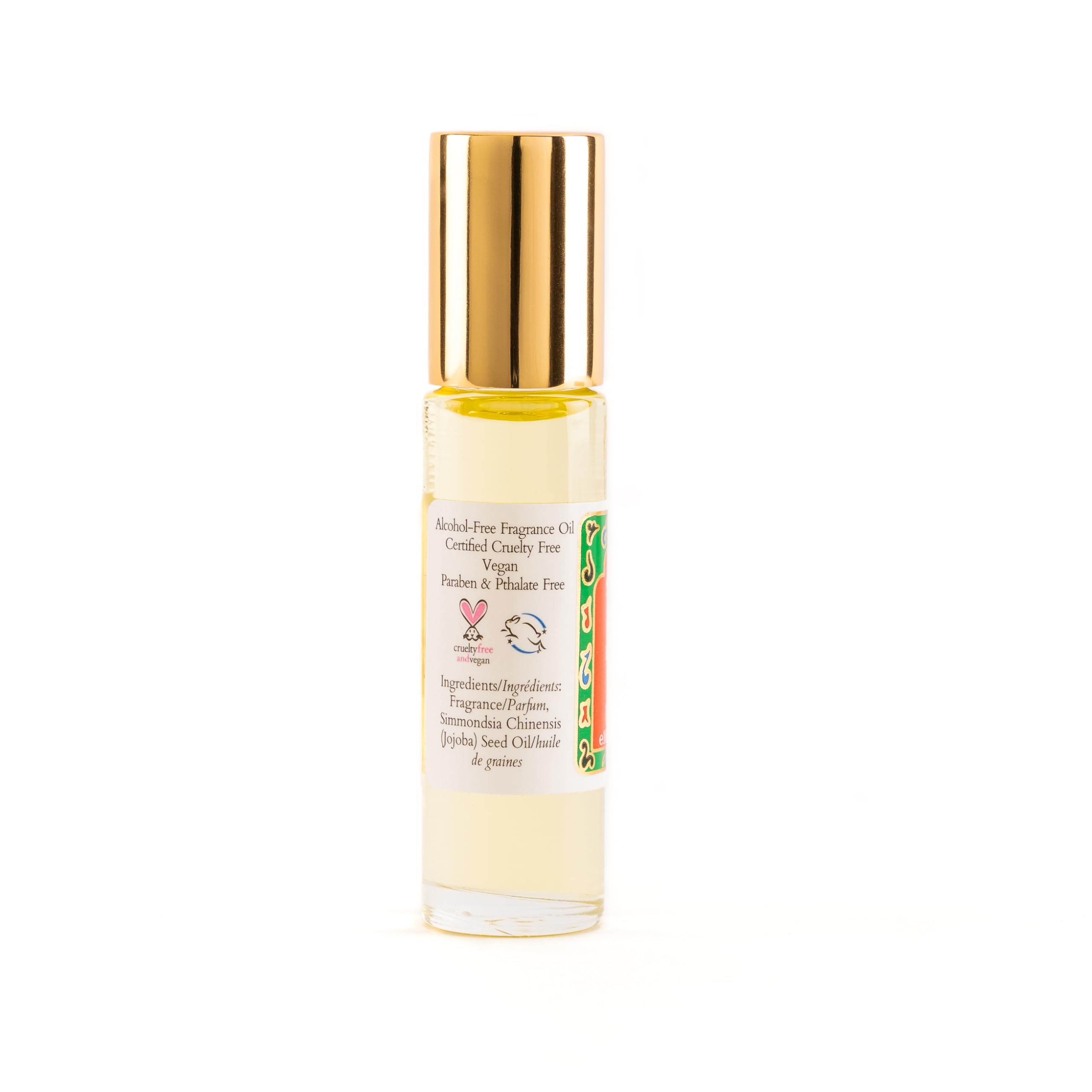 Nemat International sandalwood perfume oil roll-on on wrist demonstrates easy, on-the-go application.