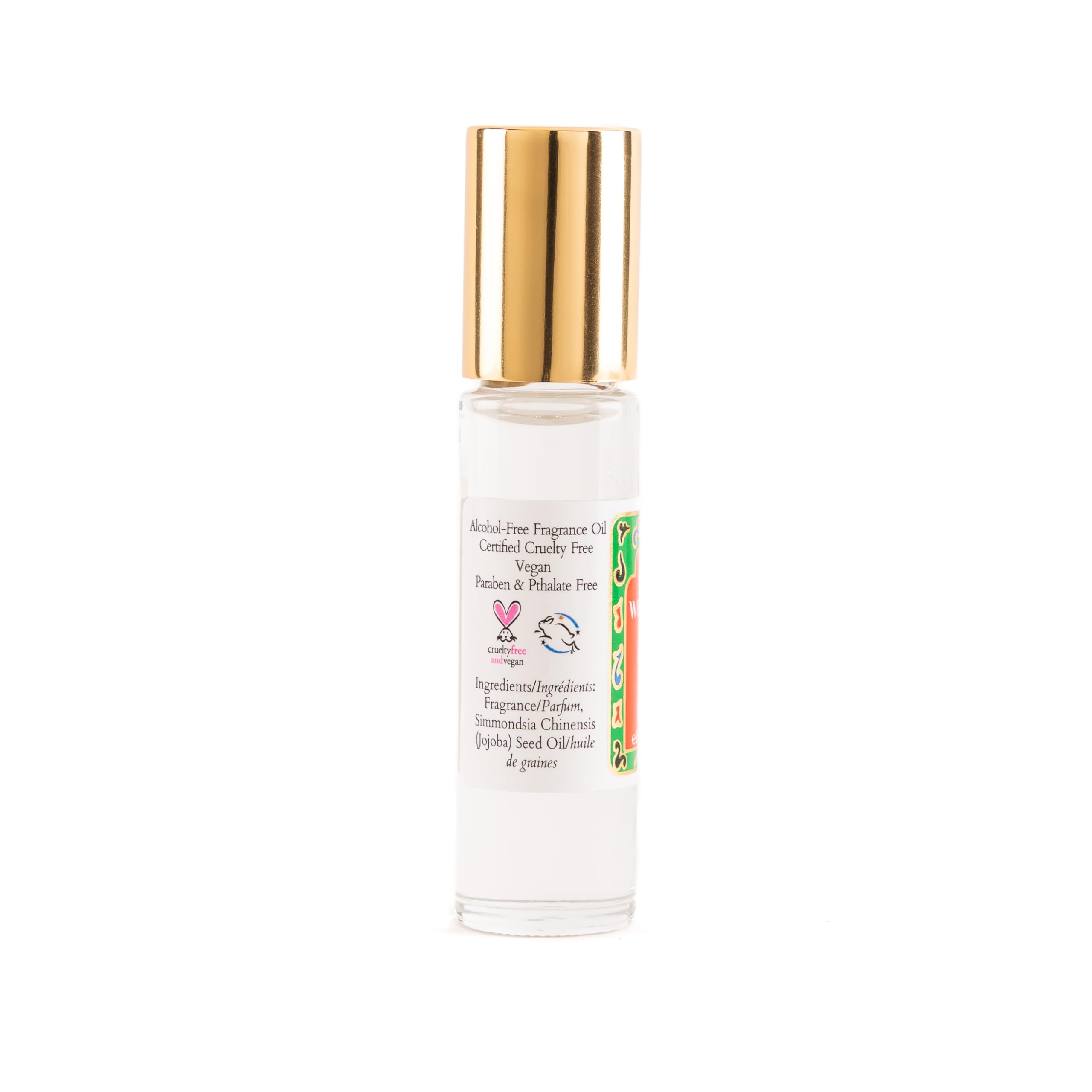 Nemat White Musk rollerball in action provides precise application to wrists, neck, and pulse points.