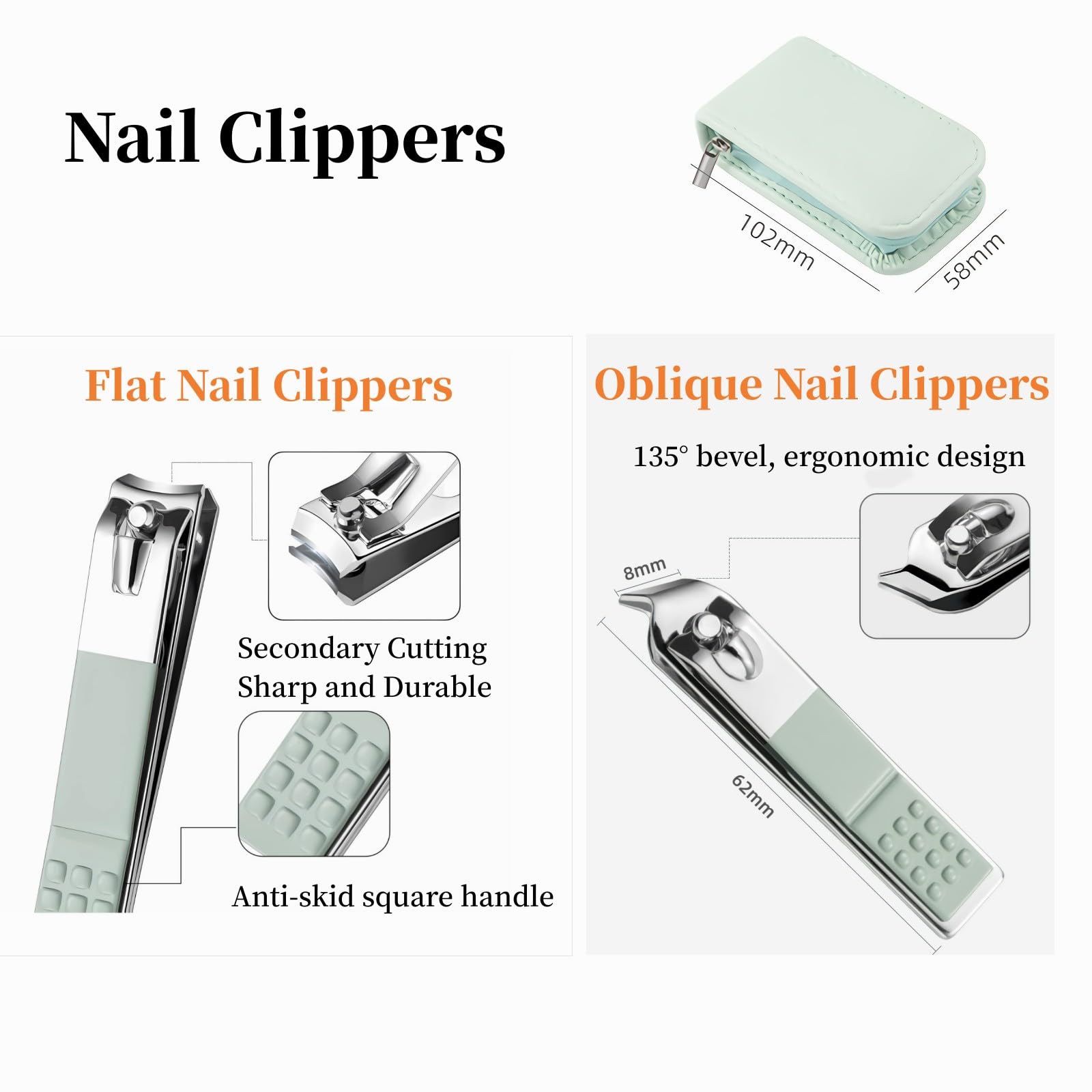 NEMIBAD mint green shell case adds stylish protection for grooming tools