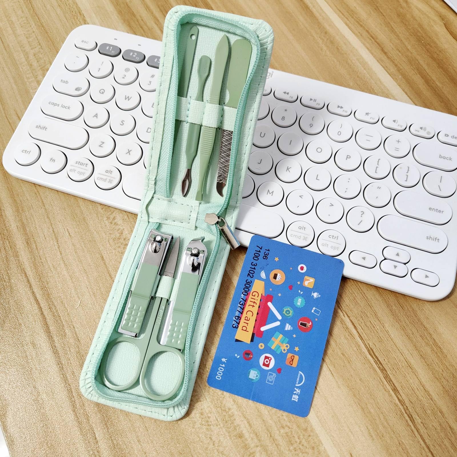 NEMIBAD travel case open displaying compact, portable design for on-the-go grooming