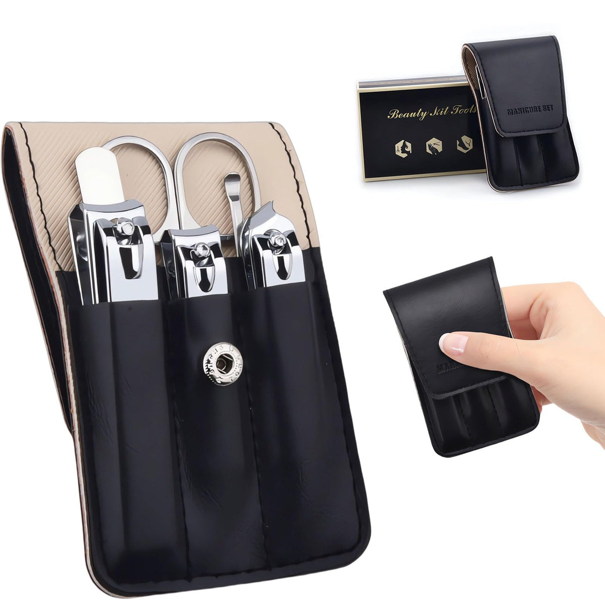 NEMIBAD nail clipper set 6 pcs for on-the-go grooming.