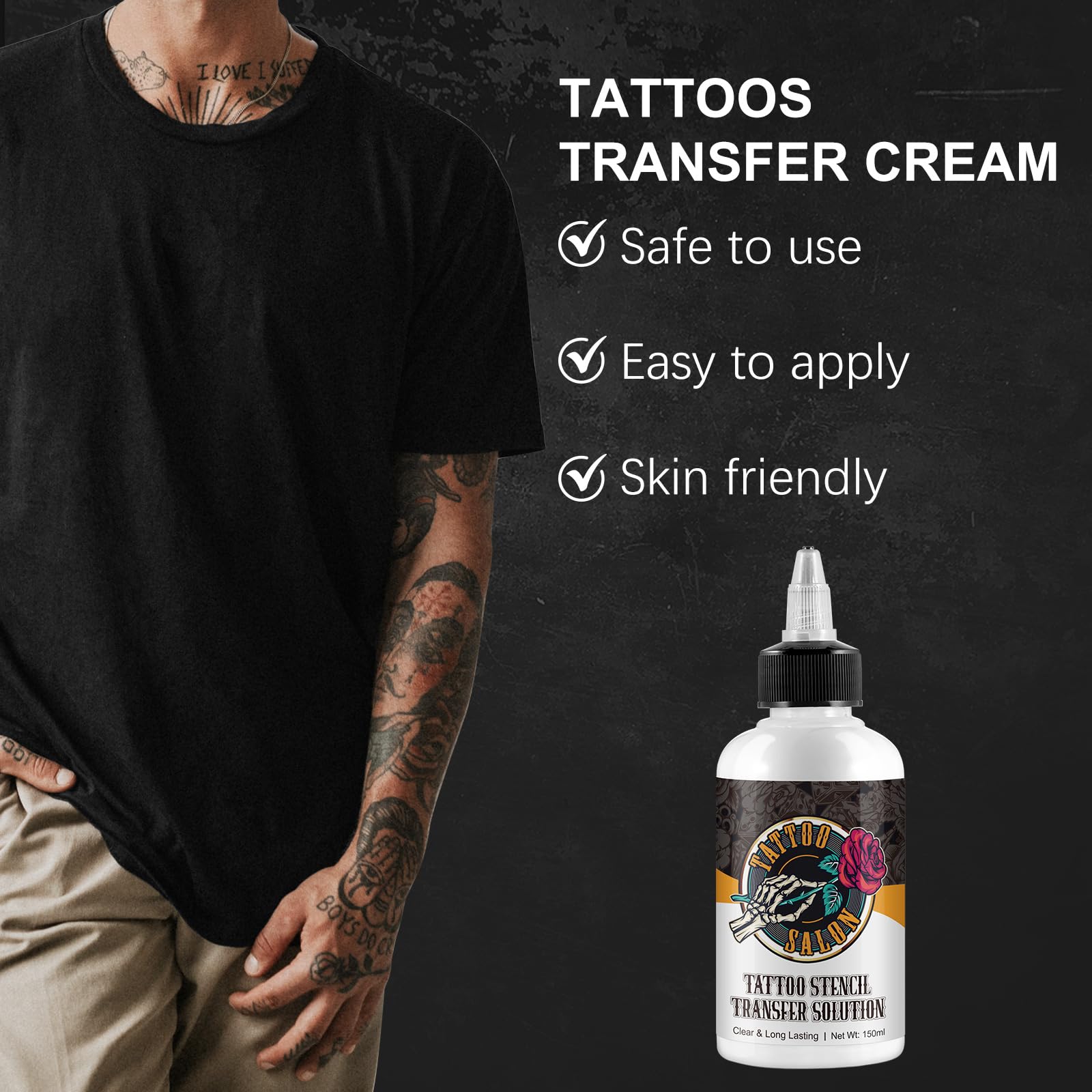 NenMaoKeNu stencil gel offers long-lasting adhesion to keep stencils in place.