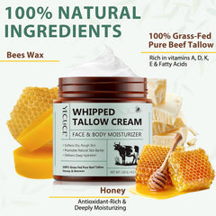 NenMaoKeNu whipped beef tallow honey cream provides deep moisturization.