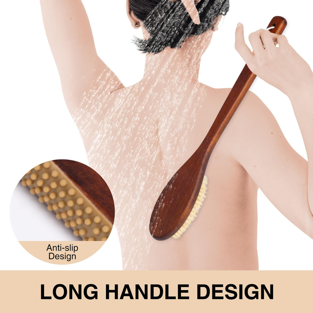 NENO CICI back scrubber facilitates thorough cleansing of hard to reach areas