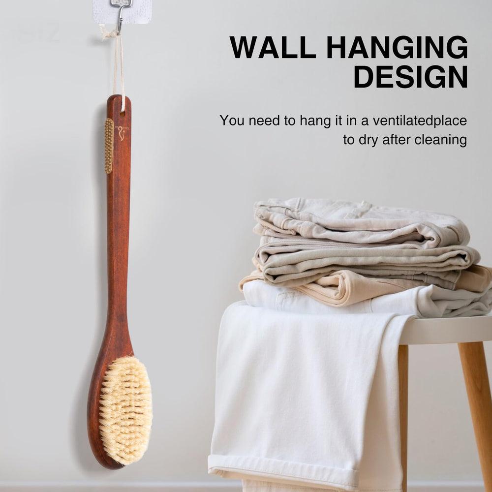 NENO CICI wooden brush care guide rinse and air dry