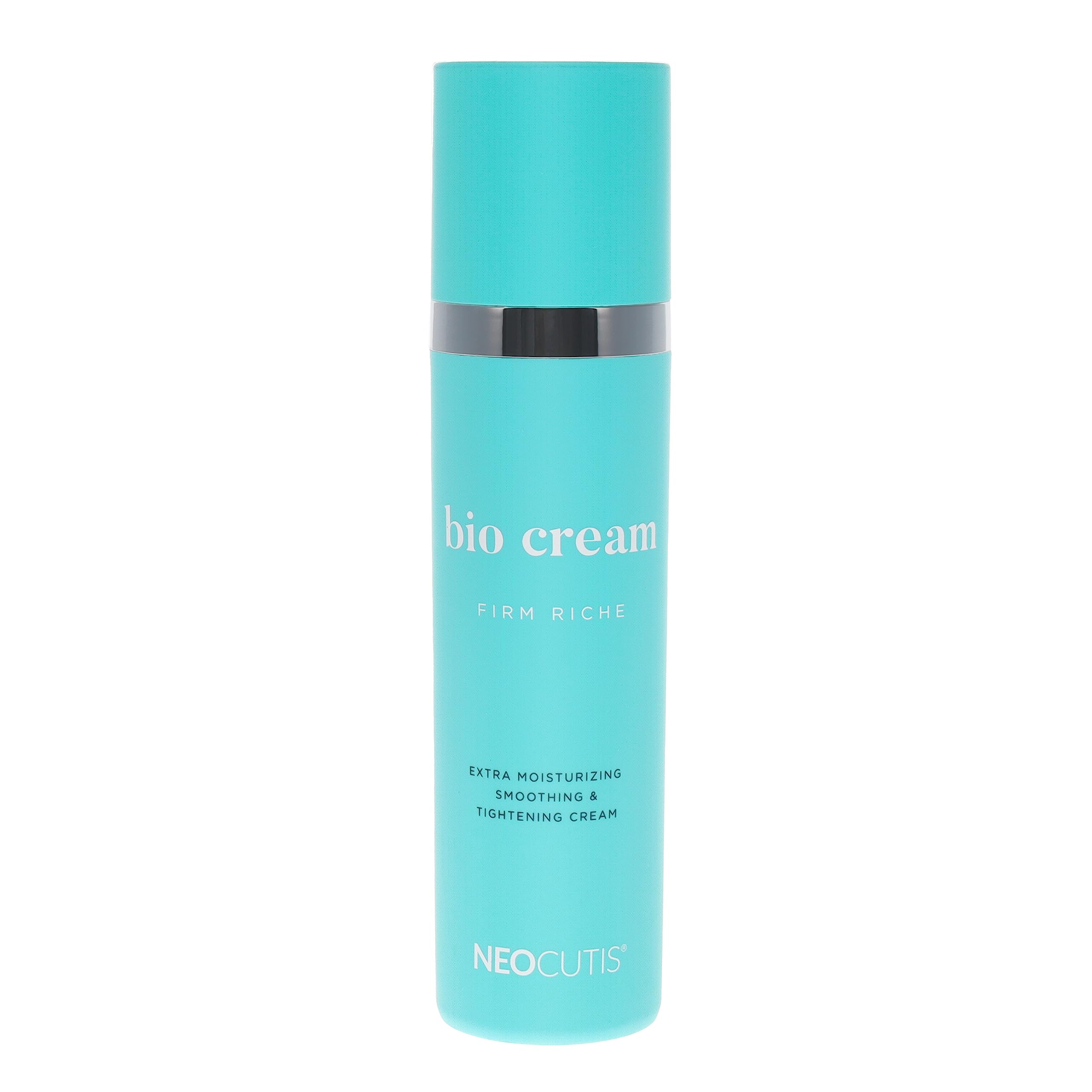 NEOCUTIS Bio Cream Firm Riche ingredients close-up show peptides and growth factors aiding texture.