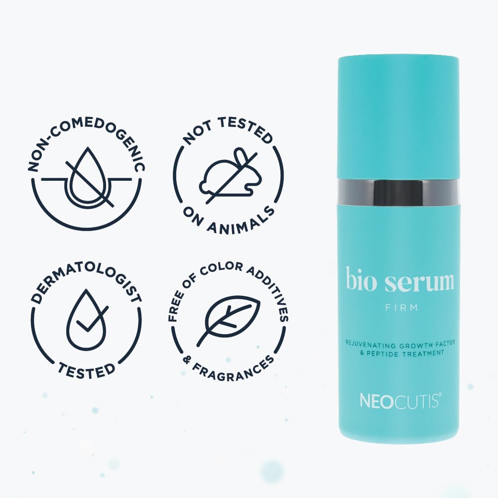 Neocutis Bio Serum Firm application scene suggests daily use on skin