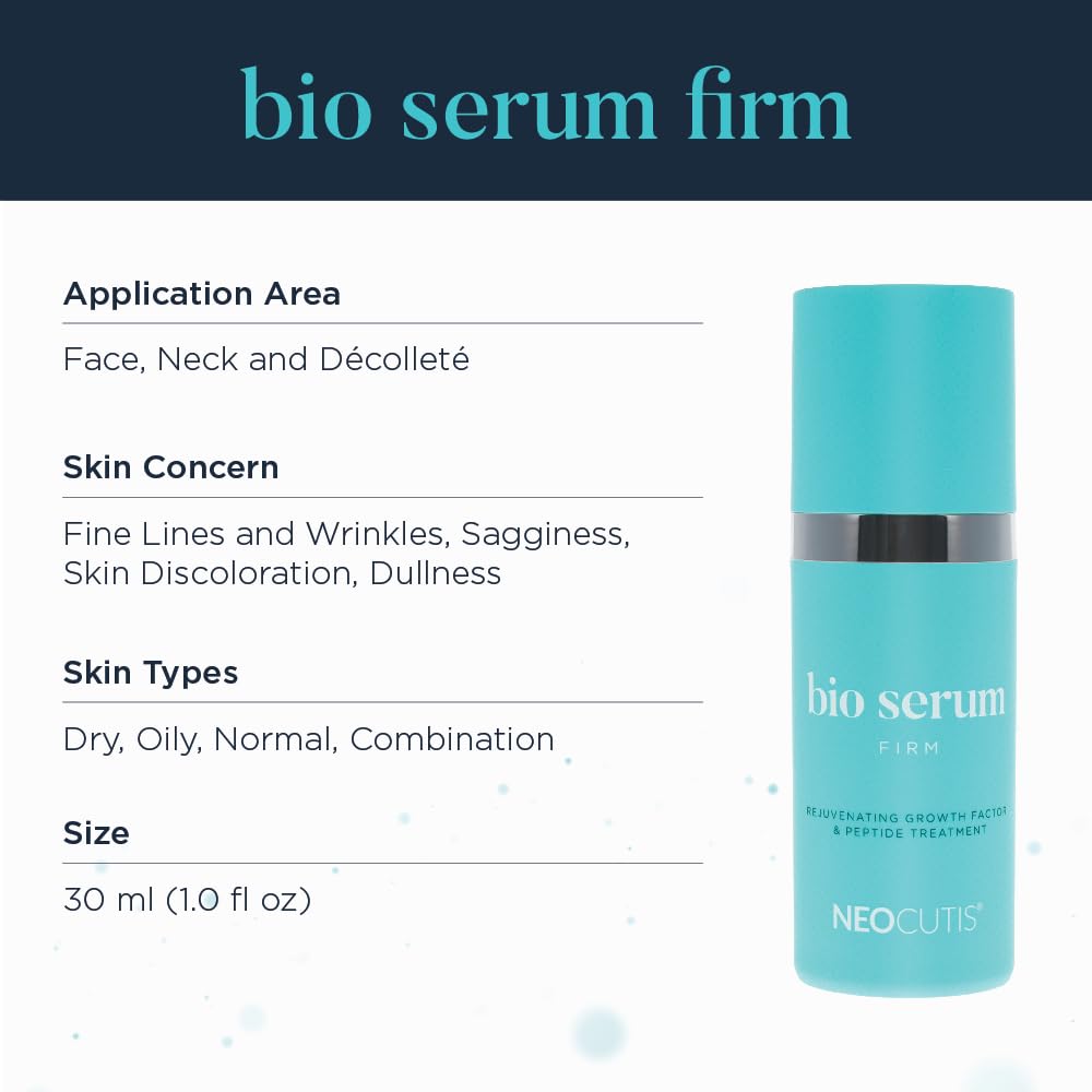 Neocutis Bio Serum Firm 30 ml packaging emphasizes compact design