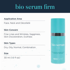 Neocutis Bio Serum Firm 30 ml packaging emphasizes compact design