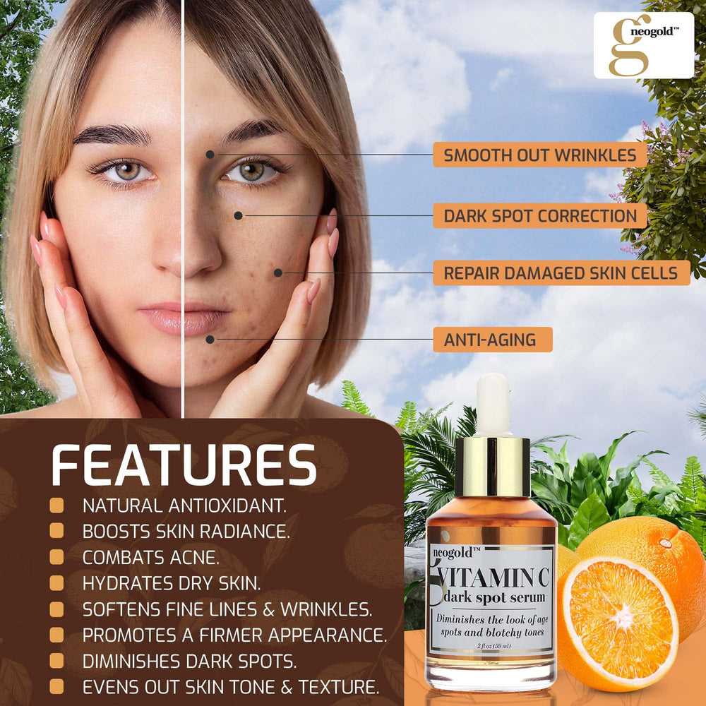 Neogold Brightening Vitamin C Serum application routine, clear guidance for consistent use.