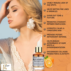 Neogold Vitamin C serum fragrance-free formula, ideal for sensitive skin needs.