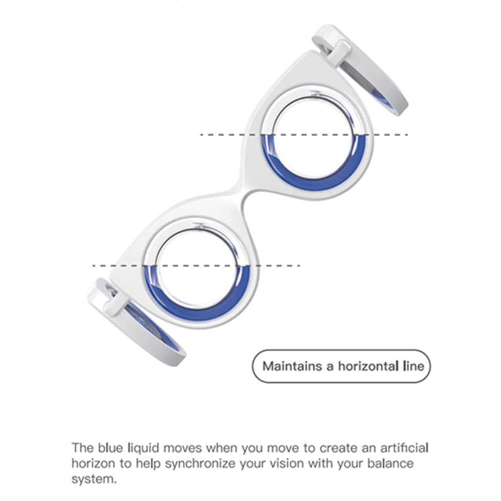 NEOISM motion-sickness glasses compact-case demonstrates portable storage for travel.